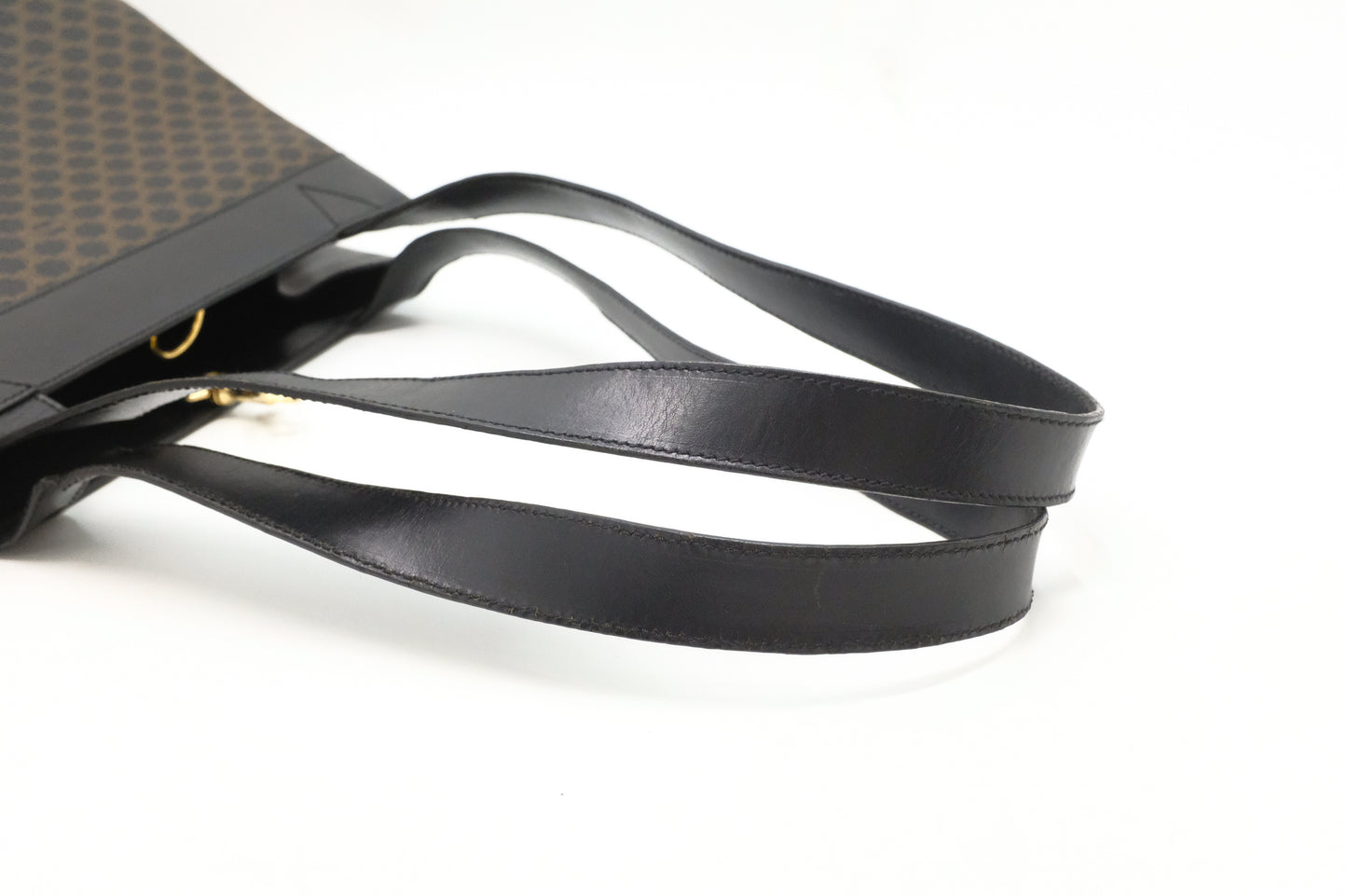Celine Shoulder Bag in Black Macadam Canvas