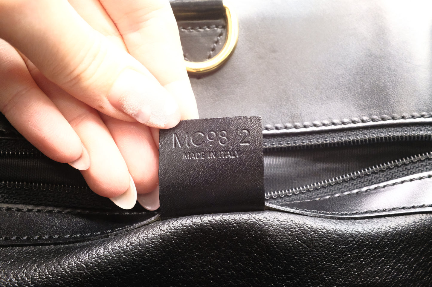 Celine Shoulder Bag in Black Macadam Canvas