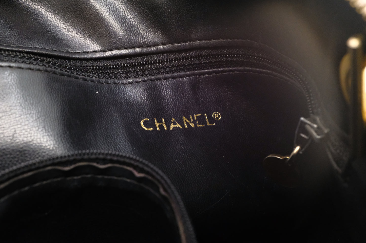 Chanel Shoulder Bag in Black Mattelassé Leather