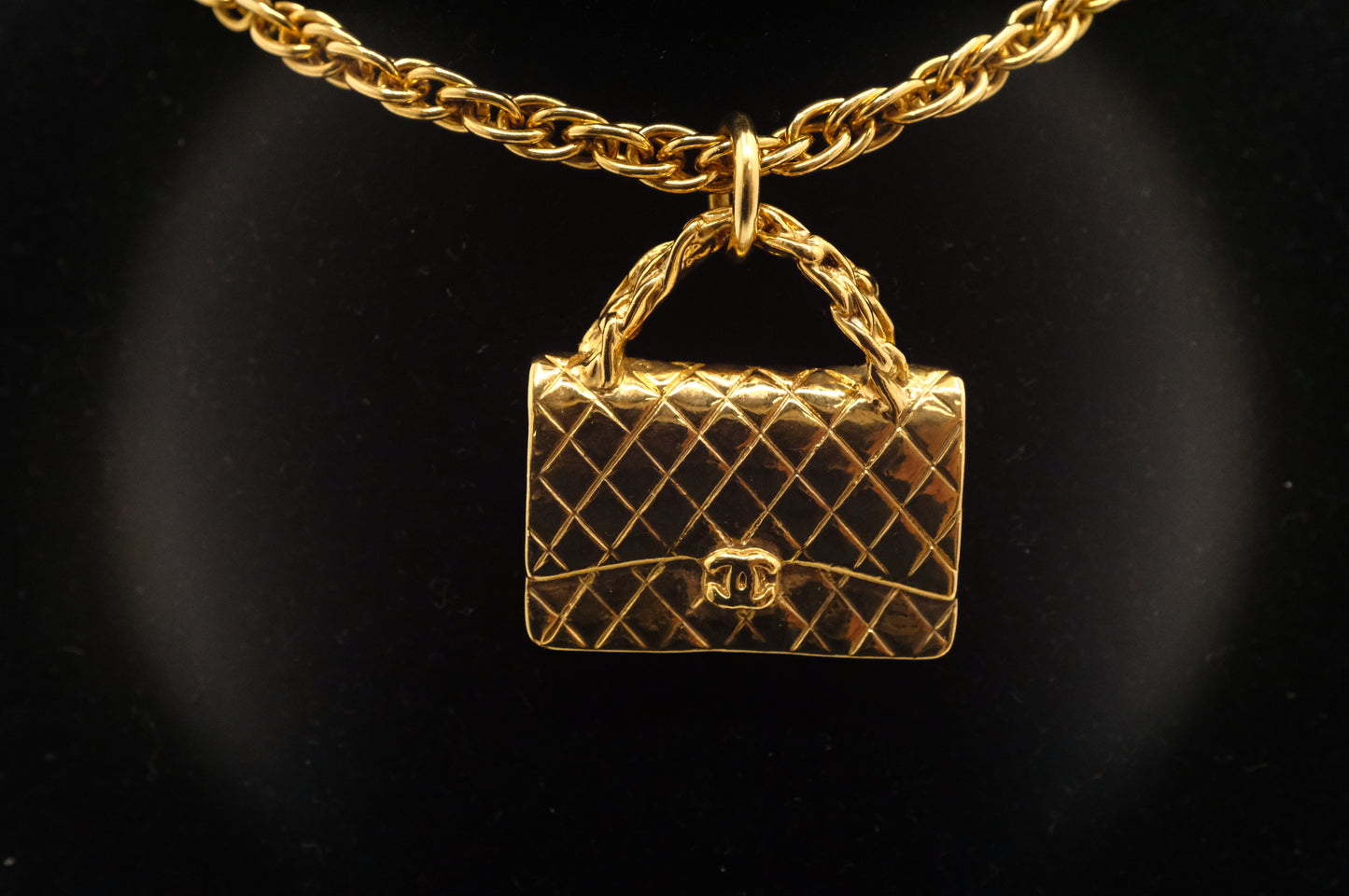 Chanel Bag Pendant Necklace