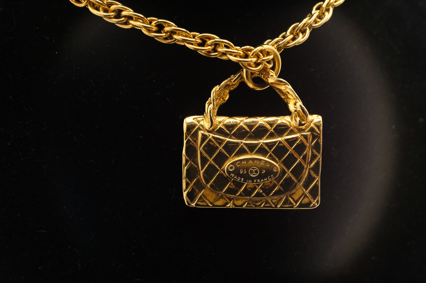 Chanel Bag Pendant Necklace