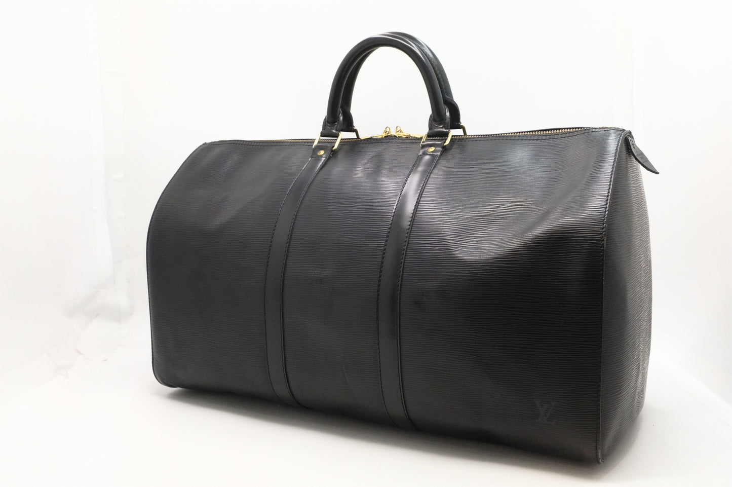Louis Vuitton Keepall 55 in Black Epi Leather
