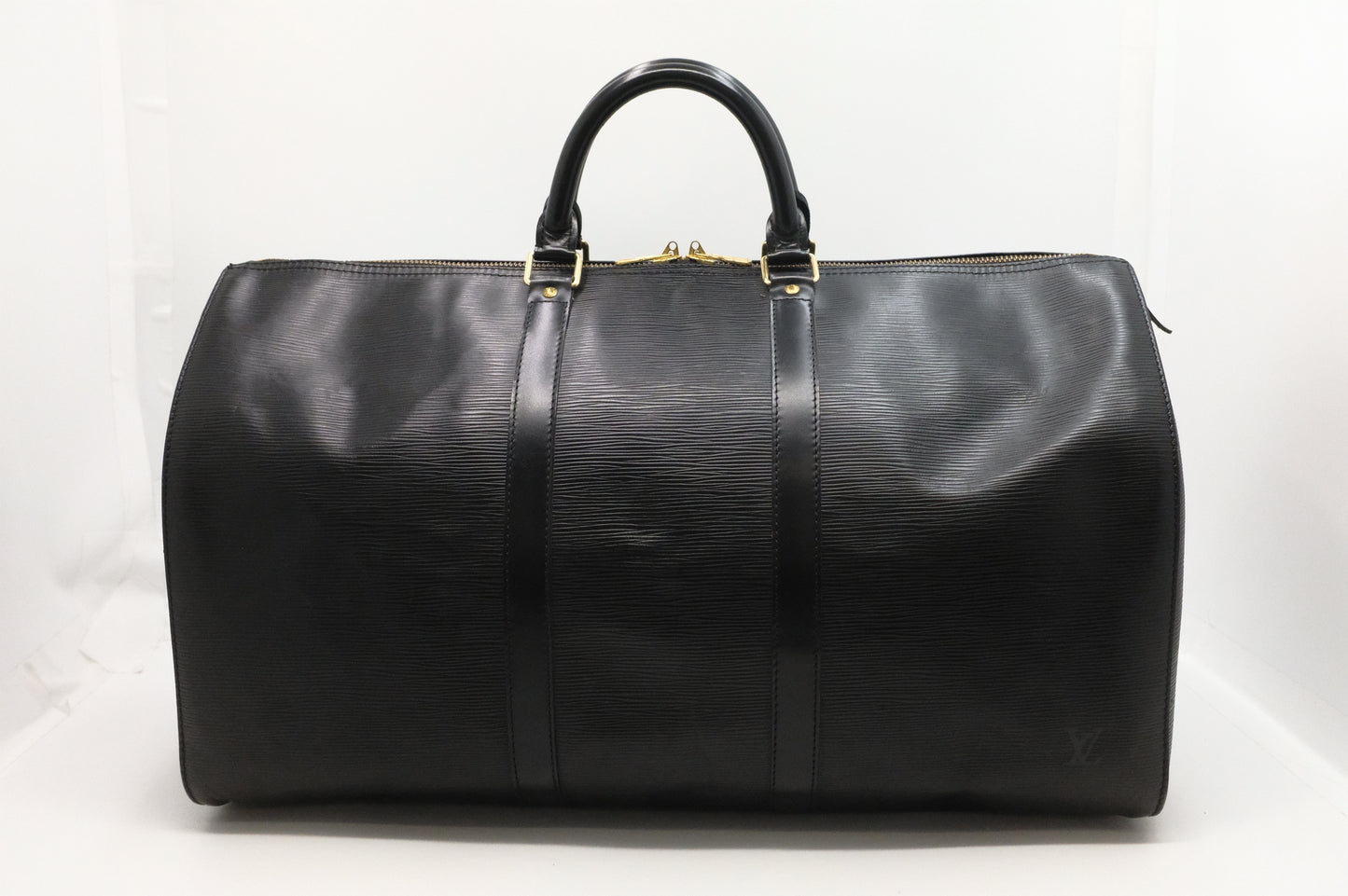 Louis Vuitton Keepall 55 in Black Epi Leather