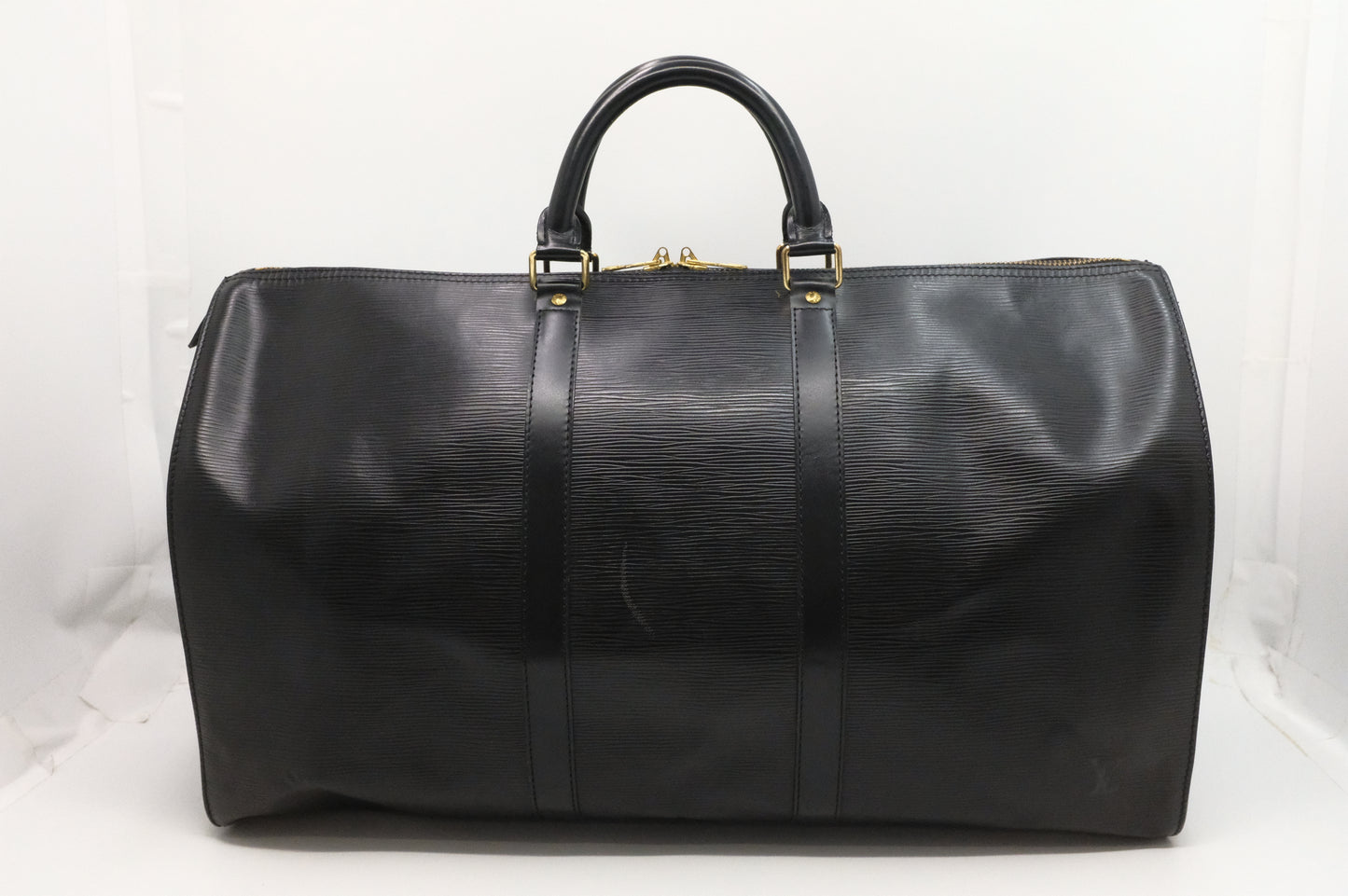 Louis Vuitton Keepall 55 in Black Epi Leather