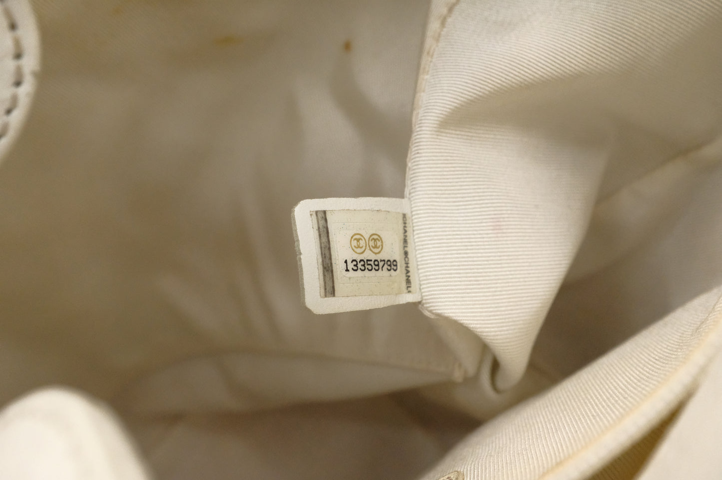 Chanel PST Petite Shopping Tote in White Caviar Leather