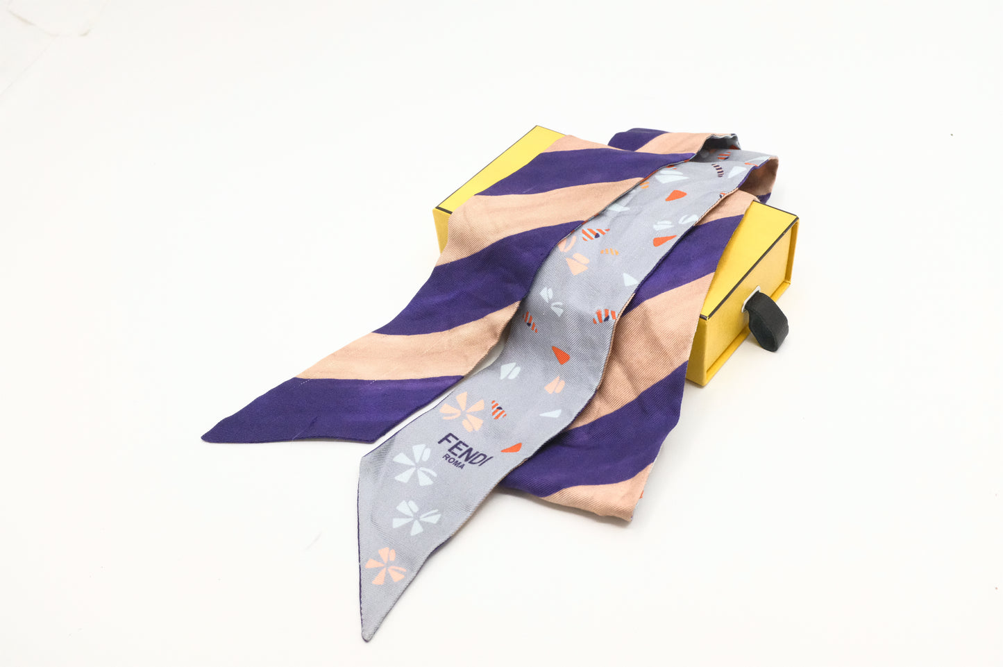 Fendi Bandeau in Multicolor Silk