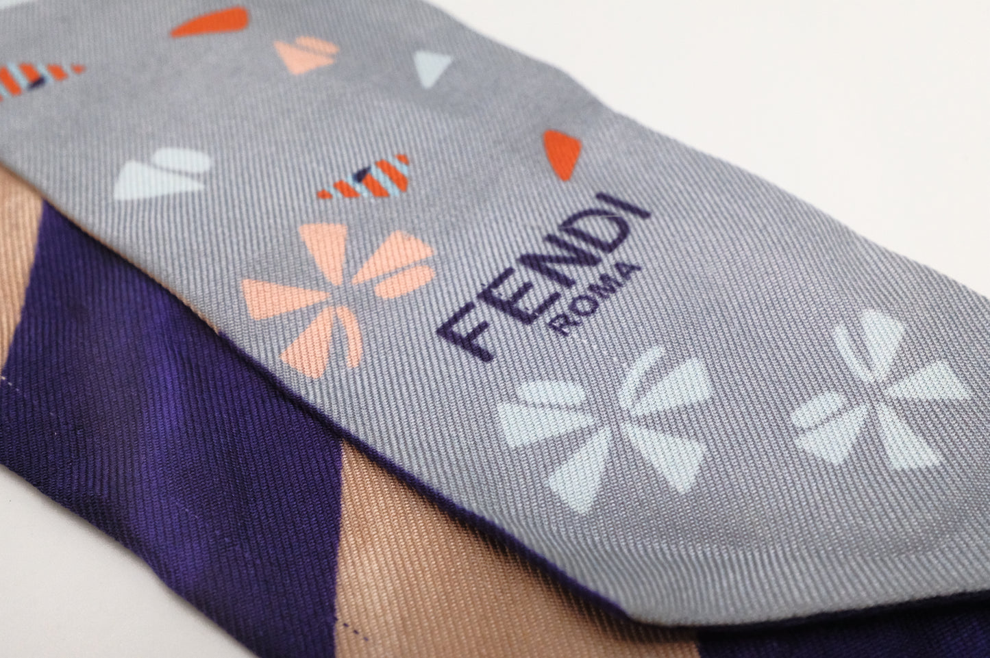 Fendi Bandeau in Multicolor Silk