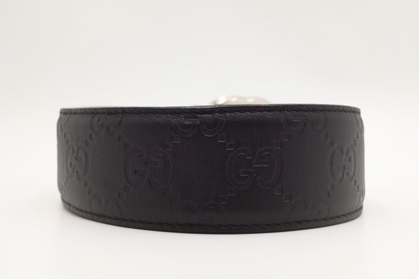 Gucci Belt in Black Guccissima Leather