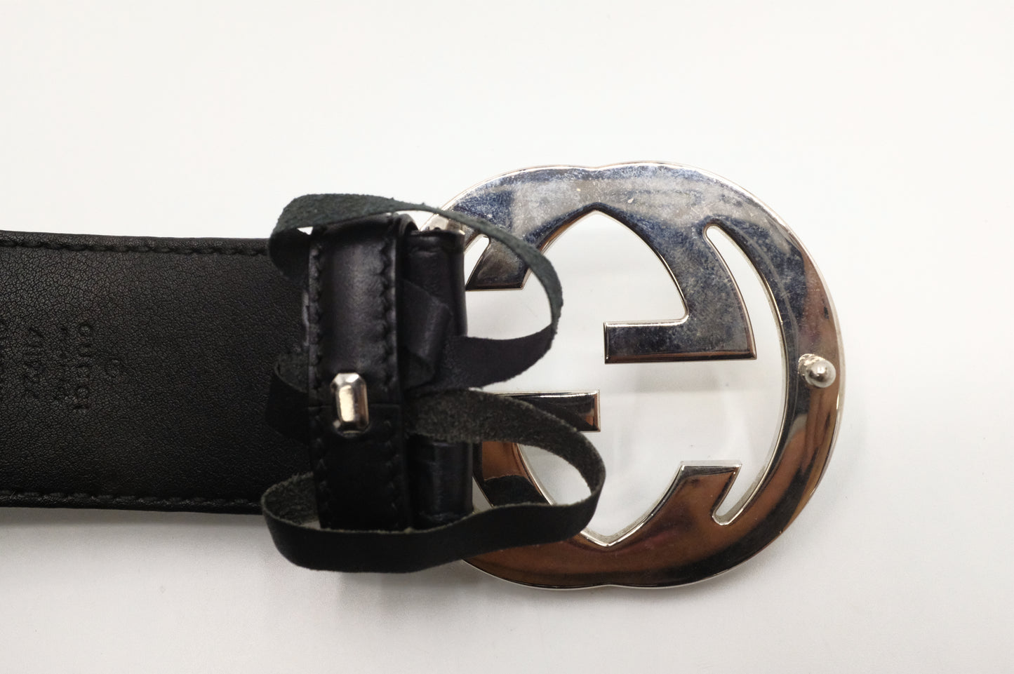 Gucci Belt in Black Guccissima Leather