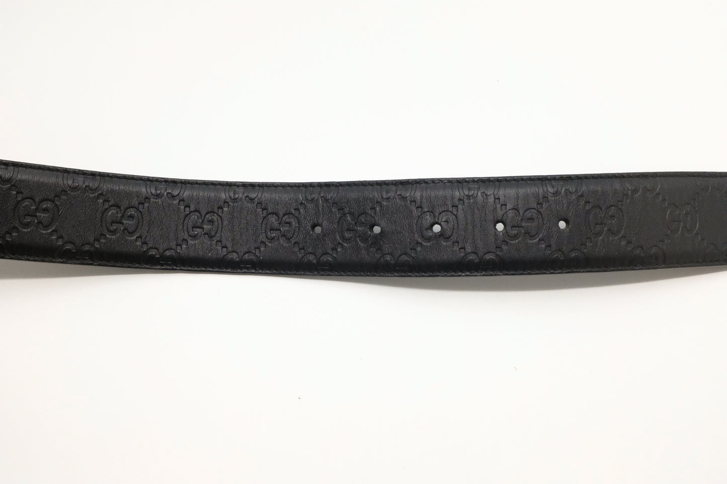 Gucci Belt in Black Guccissima Leather