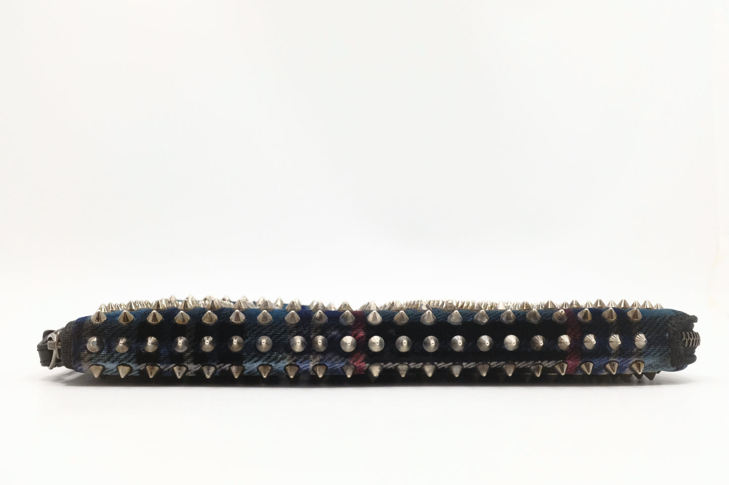 Louboutin Loubiposh Clutch in Studded Plaid Velvet