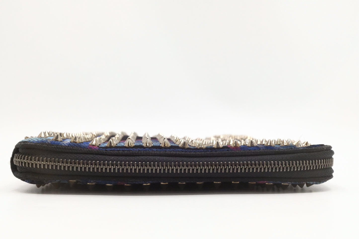 Louboutin Loubiposh Clutch in Studded Plaid Velvet