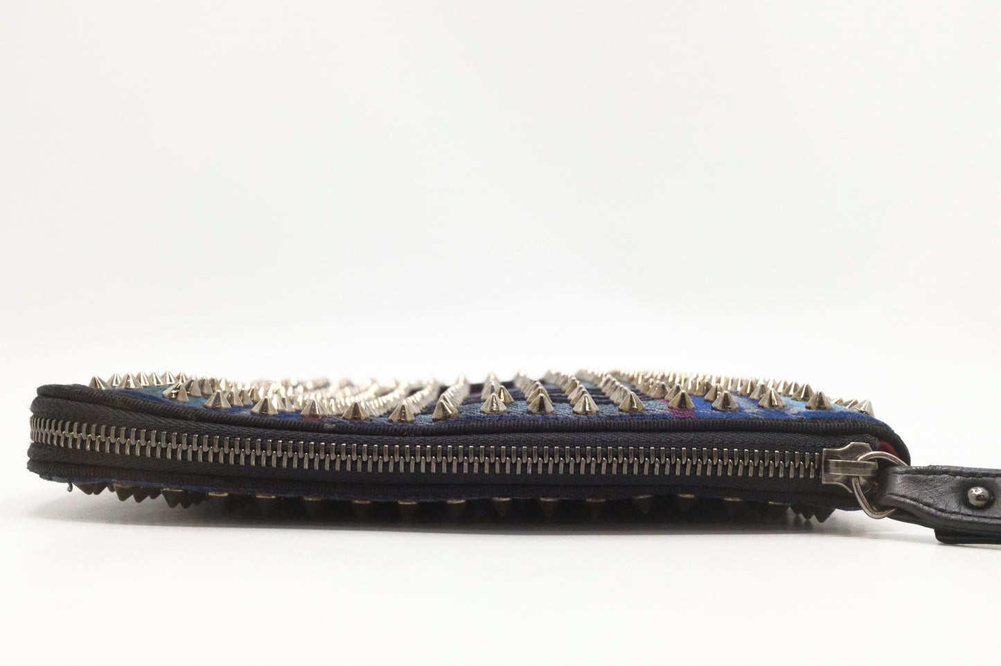 Louboutin Loubiposh Clutch in Studded Plaid Velvet