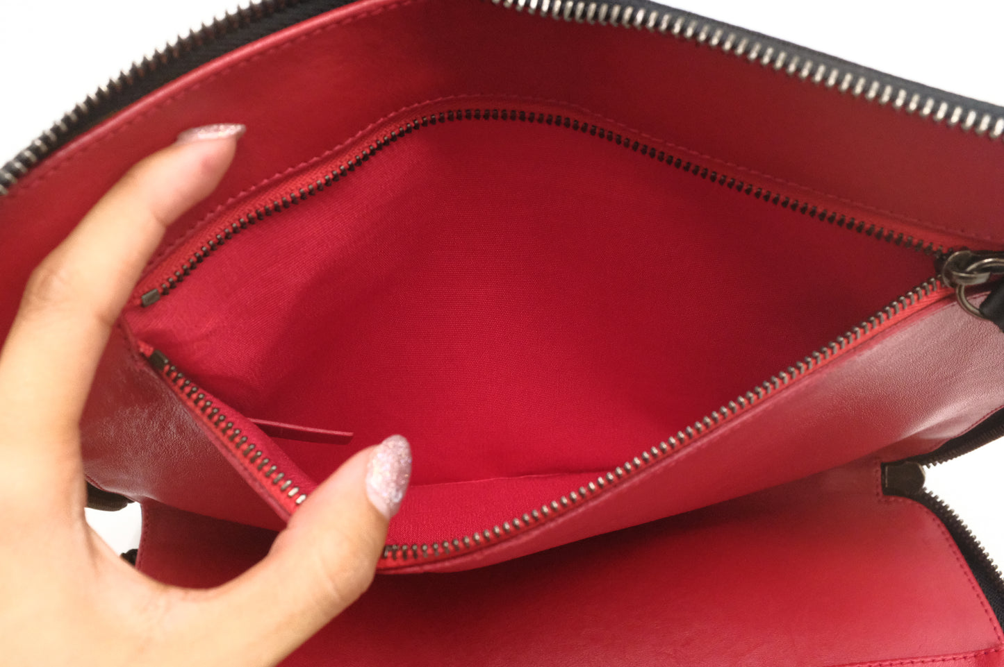 Louboutin Loubiposh Clutch in Studded Plaid Velvet