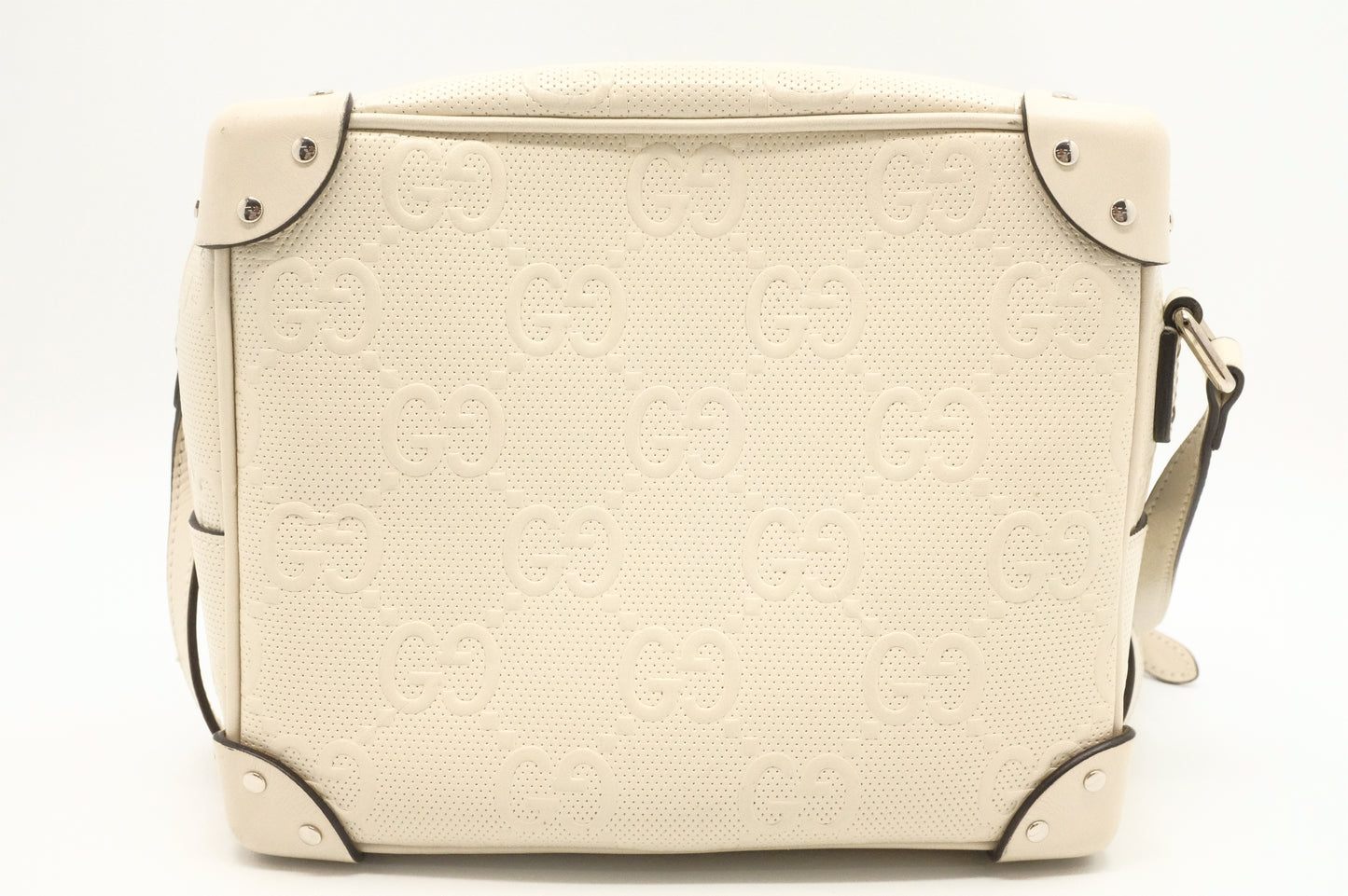 Gucci Trunk Crossbody in Off-White Leather