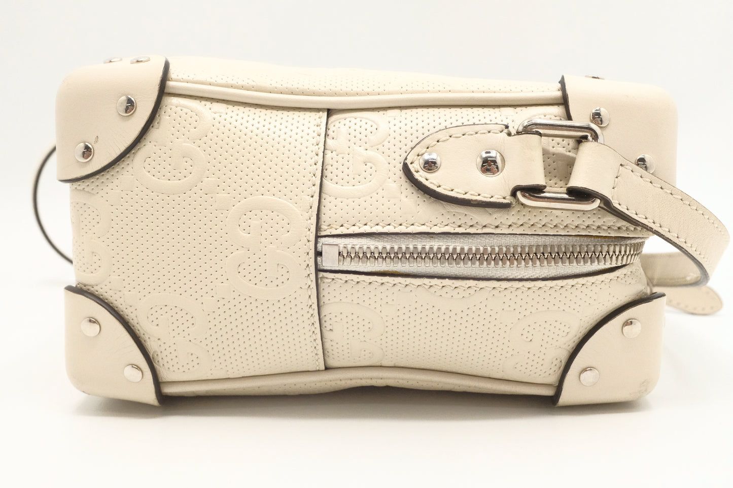 Gucci Trunk Crossbody in Off-White Leather