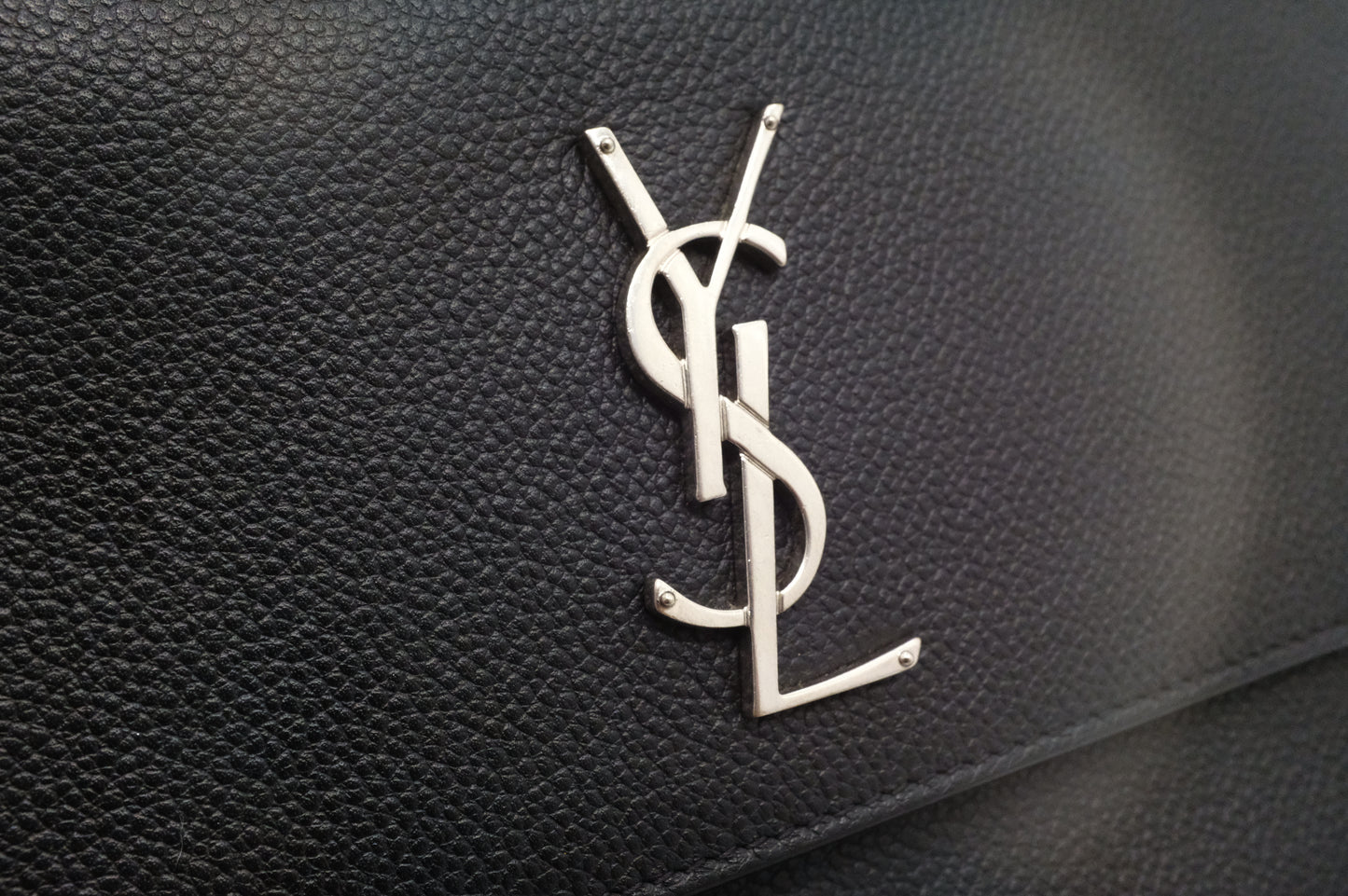 YSL Saint Laurent Sunset Crossbody in Black Leather