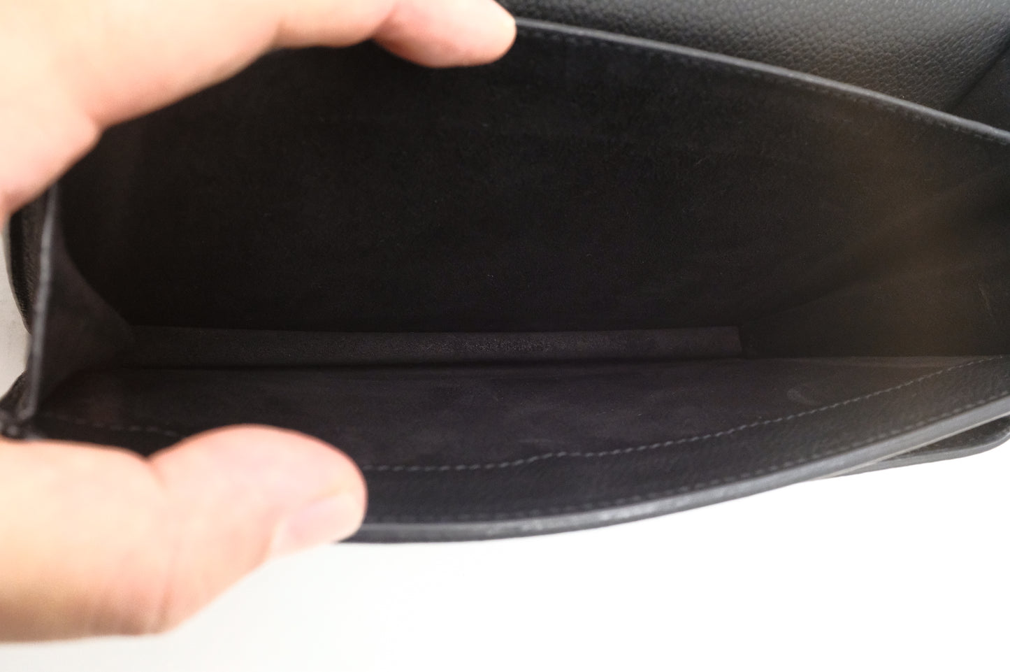 YSL Saint Laurent Sunset Crossbody in Black Leather