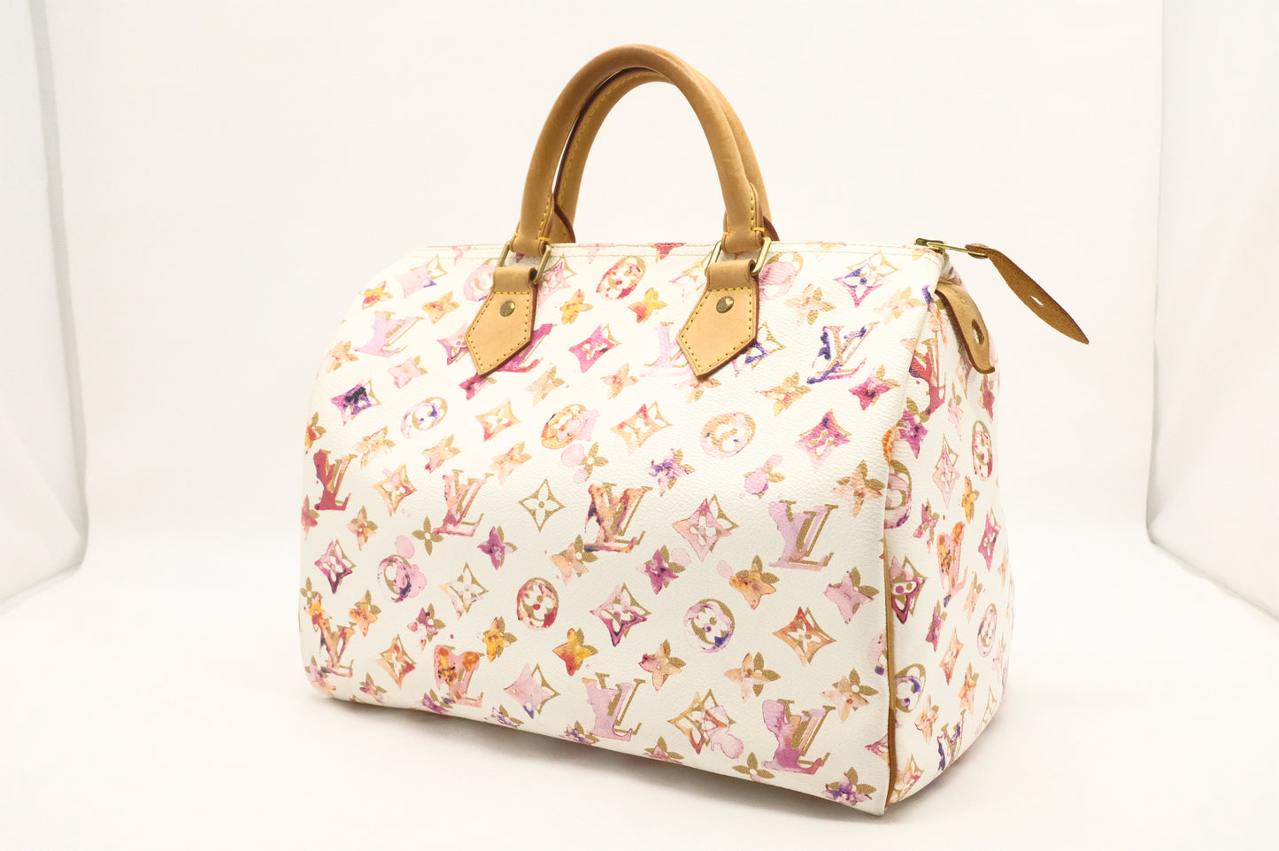 Louis Vuitton Speedy 30 in White Watercolor Monogram Canvas
