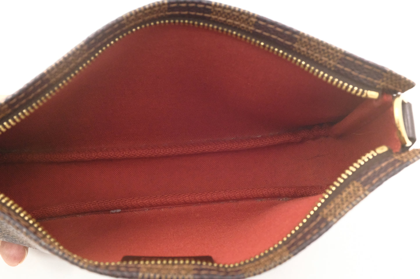 Louis Vuitton Navona Pochette Accessoires in Damier Ebene Canvas