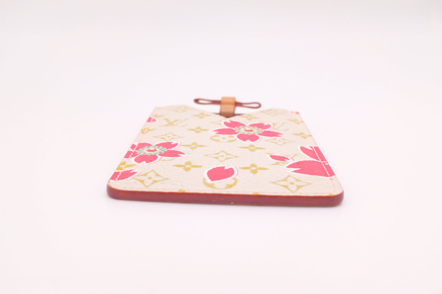 Louis Vuitton x Takashi Murakami Etui Miroir in White and Pink Cherry Blossom Monogram Canvas