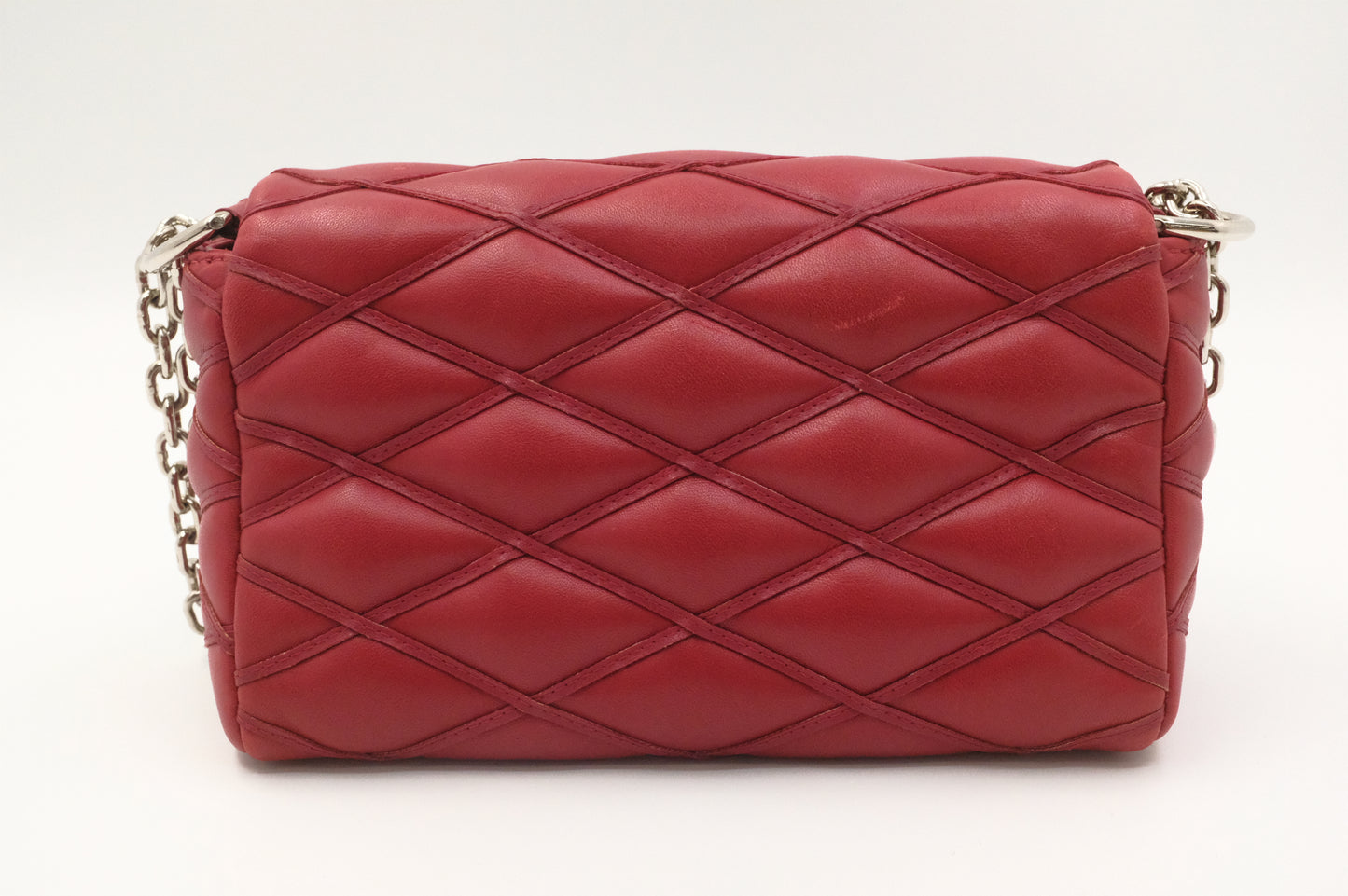 Louis Vuitton Wallet on Chain GO-14 in Red Leather