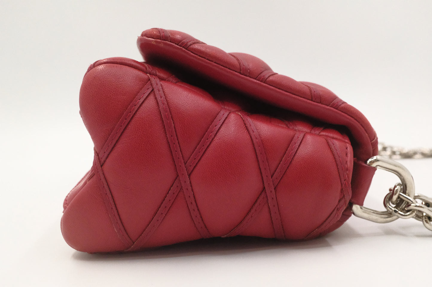 Louis Vuitton Wallet on Chain GO-14 in Red Leather