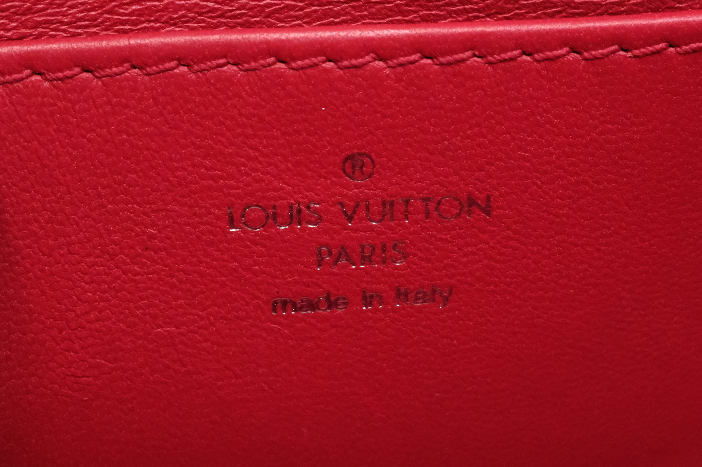 Louis Vuitton Wallet on Chain GO-14 in Red Leather