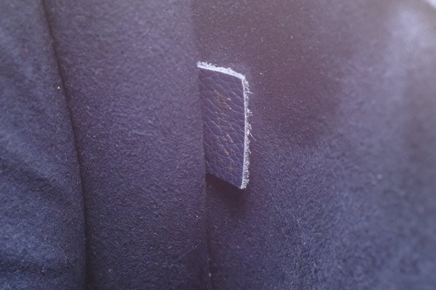 Louis Vuitton Victoire in Monogram Canvas & Blue Leather