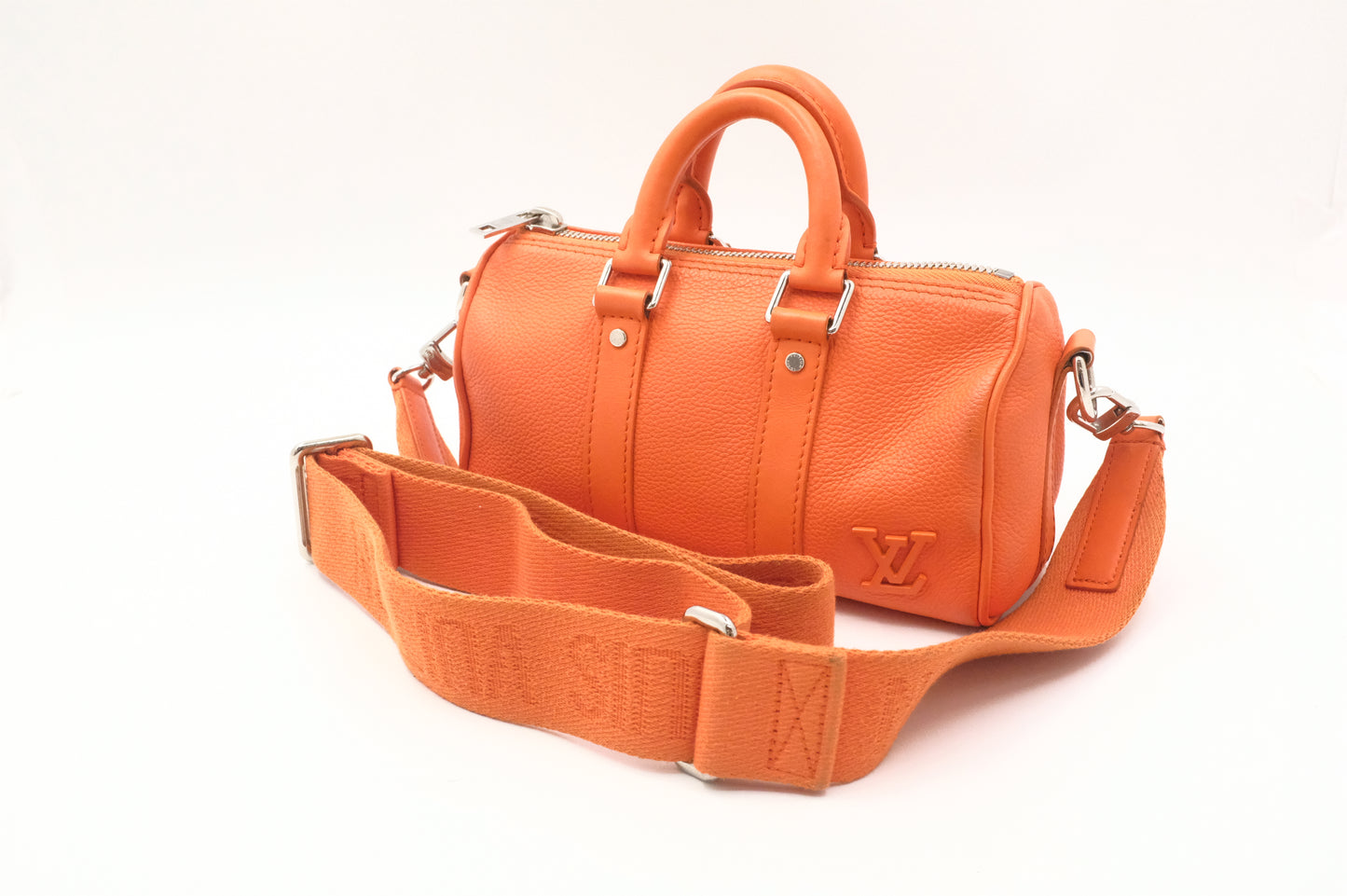 Louis Vuitton Keepall XS in Orange Aerogram Leather