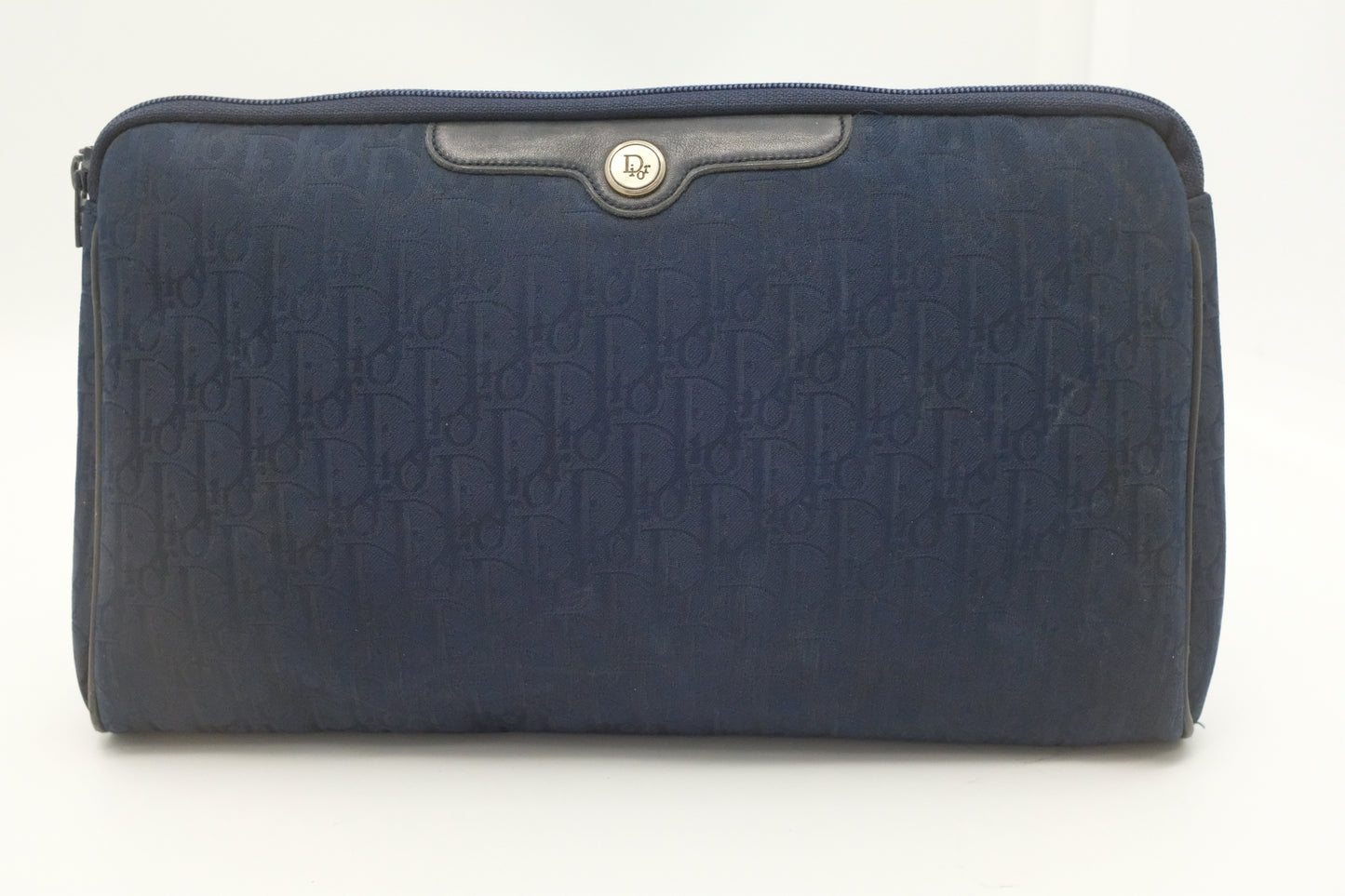 Dior Clutch in Navy Blue Canvas