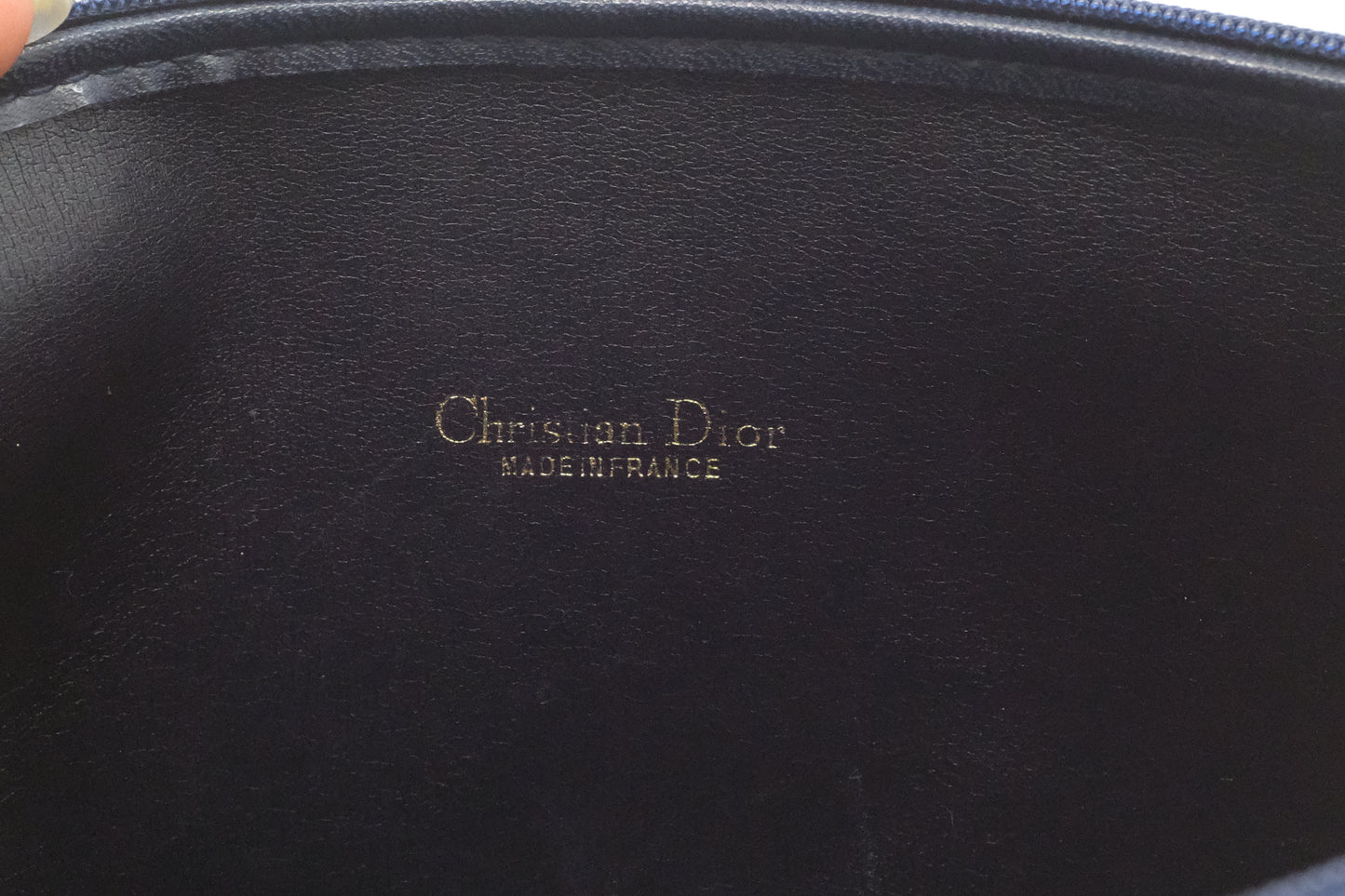 Dior Clutch in Navy Blue Canvas
