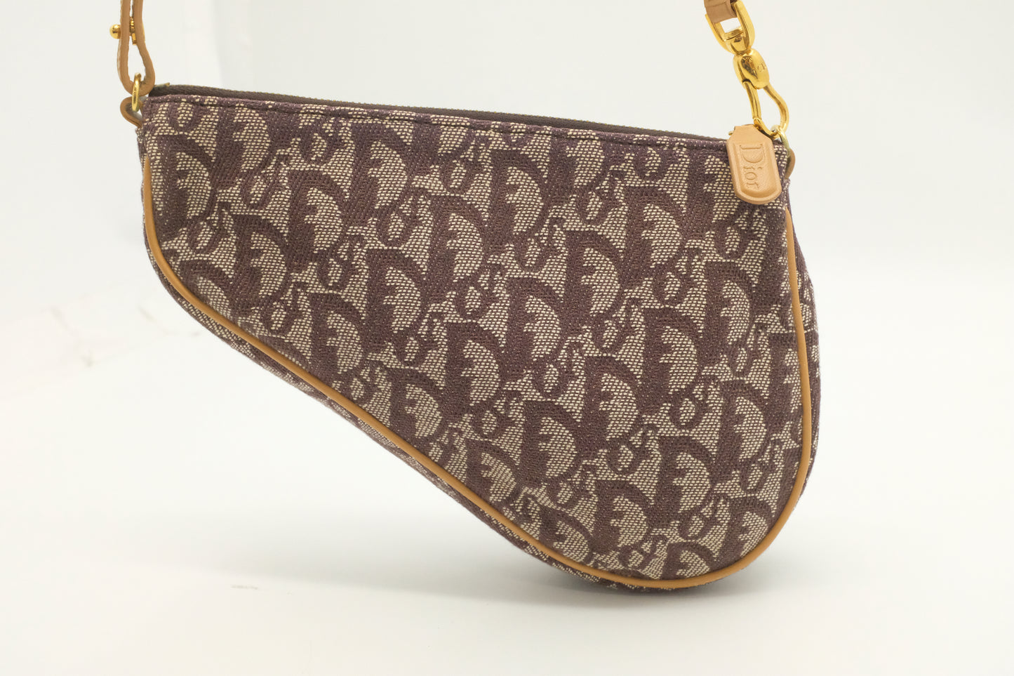 Dior Saddle Pouch in Brown Oblique Canvas