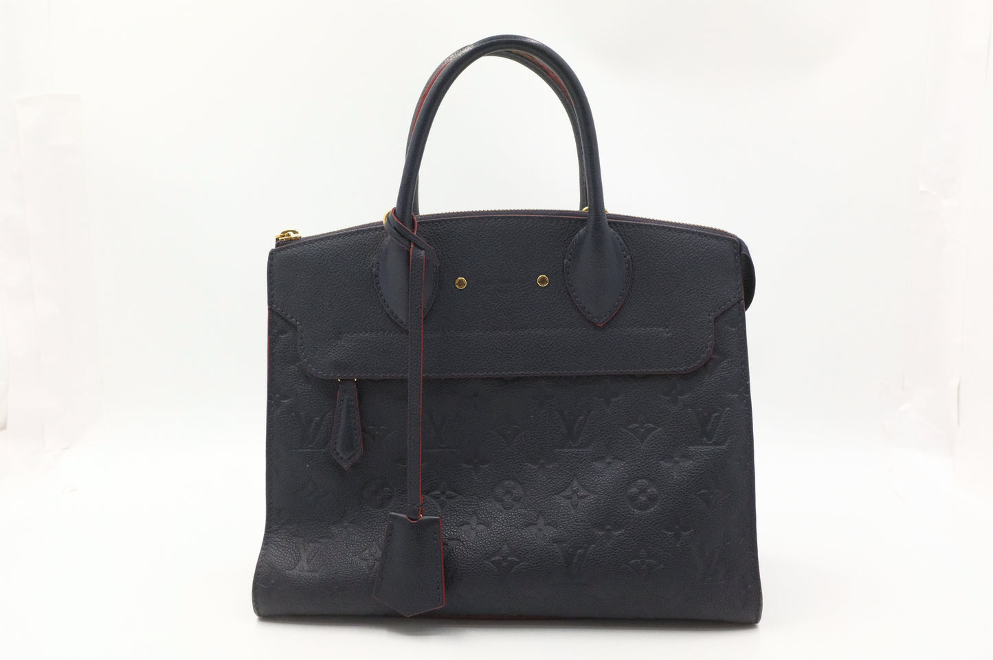 Louis Vuitton Pont Neuf in Navy Blue Empreinte Leather