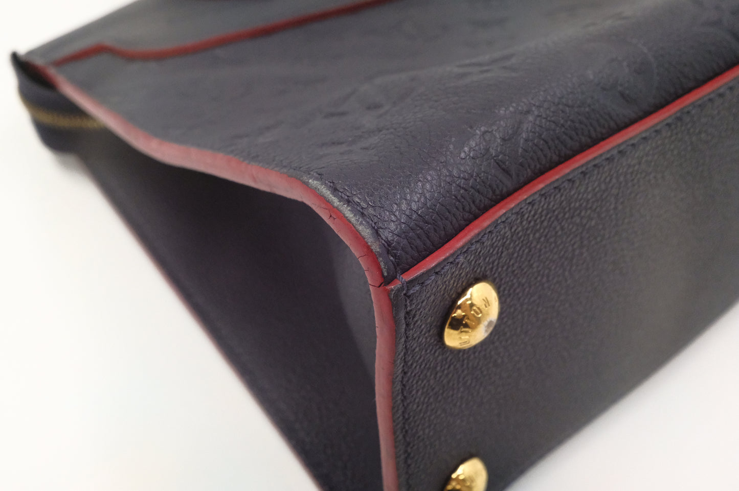 Louis Vuitton Pont Neuf in Navy Blue Empreinte Leather