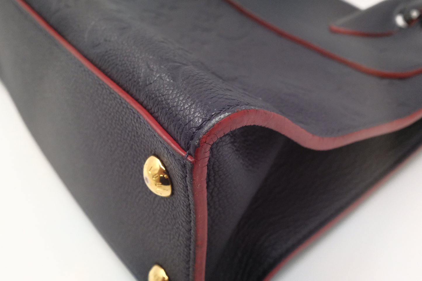 Louis Vuitton Pont Neuf in Navy Blue Empreinte Leather