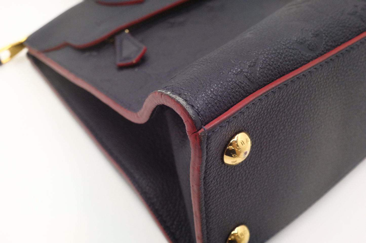 Louis Vuitton Pont Neuf in Navy Blue Empreinte Leather
