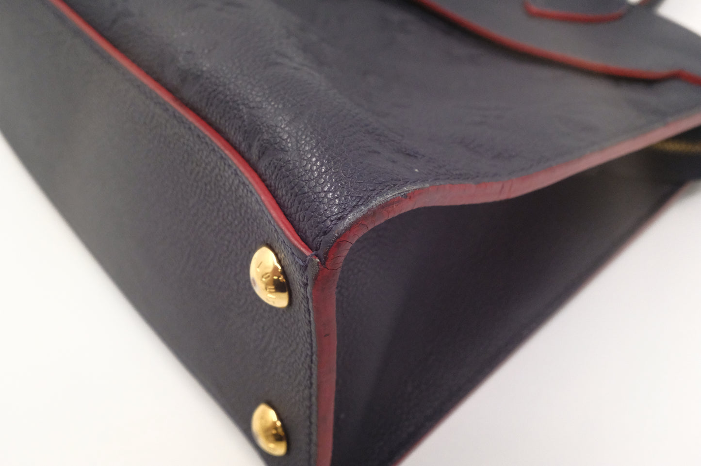 Louis Vuitton Pont Neuf in Navy Blue Empreinte Leather