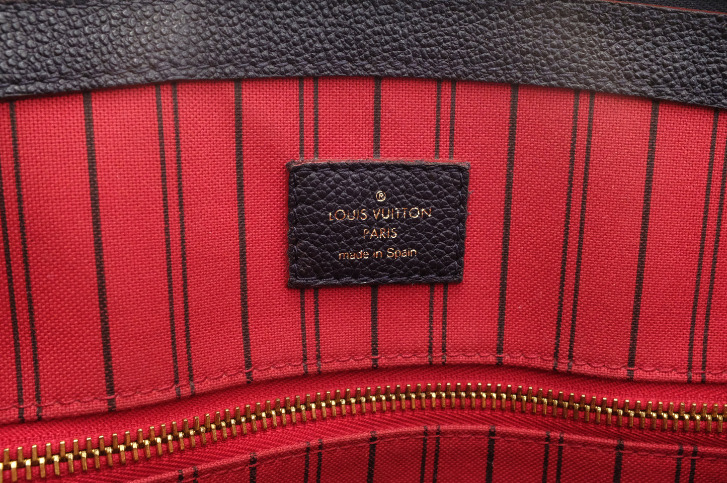 Louis Vuitton Pont Neuf in Navy Blue Empreinte Leather