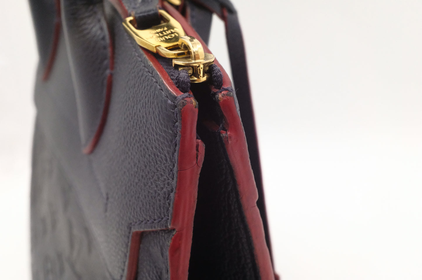 Louis Vuitton Pont Neuf in Navy Blue Empreinte Leather