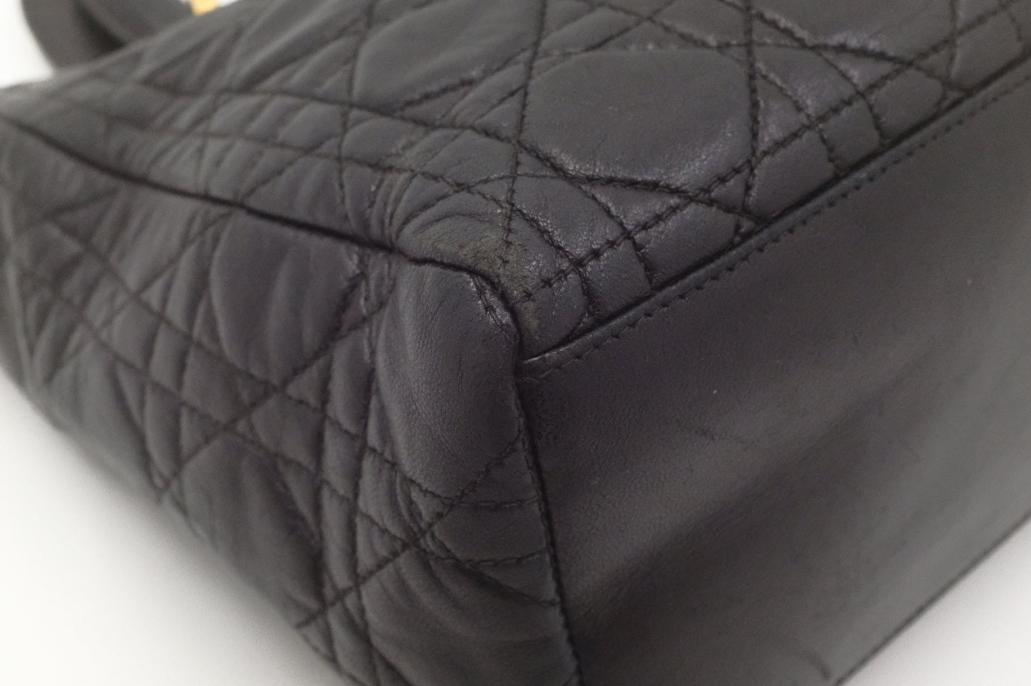 Dior Medium Lady Dior in Black Cannage Leather