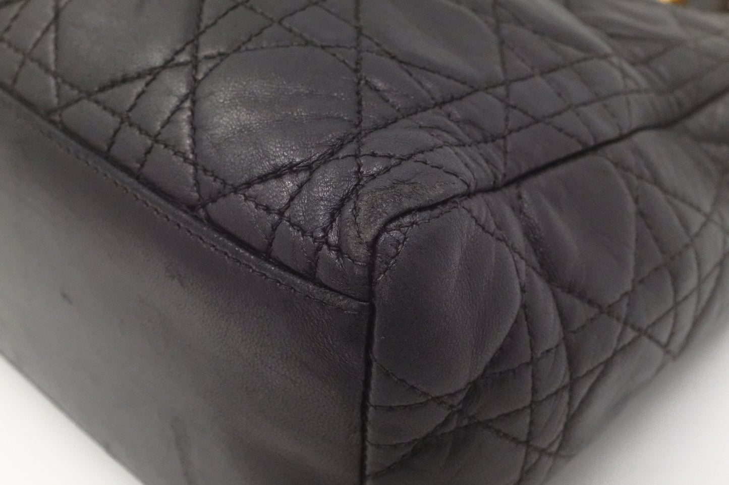 Dior Medium Lady Dior in Black Cannage Leather