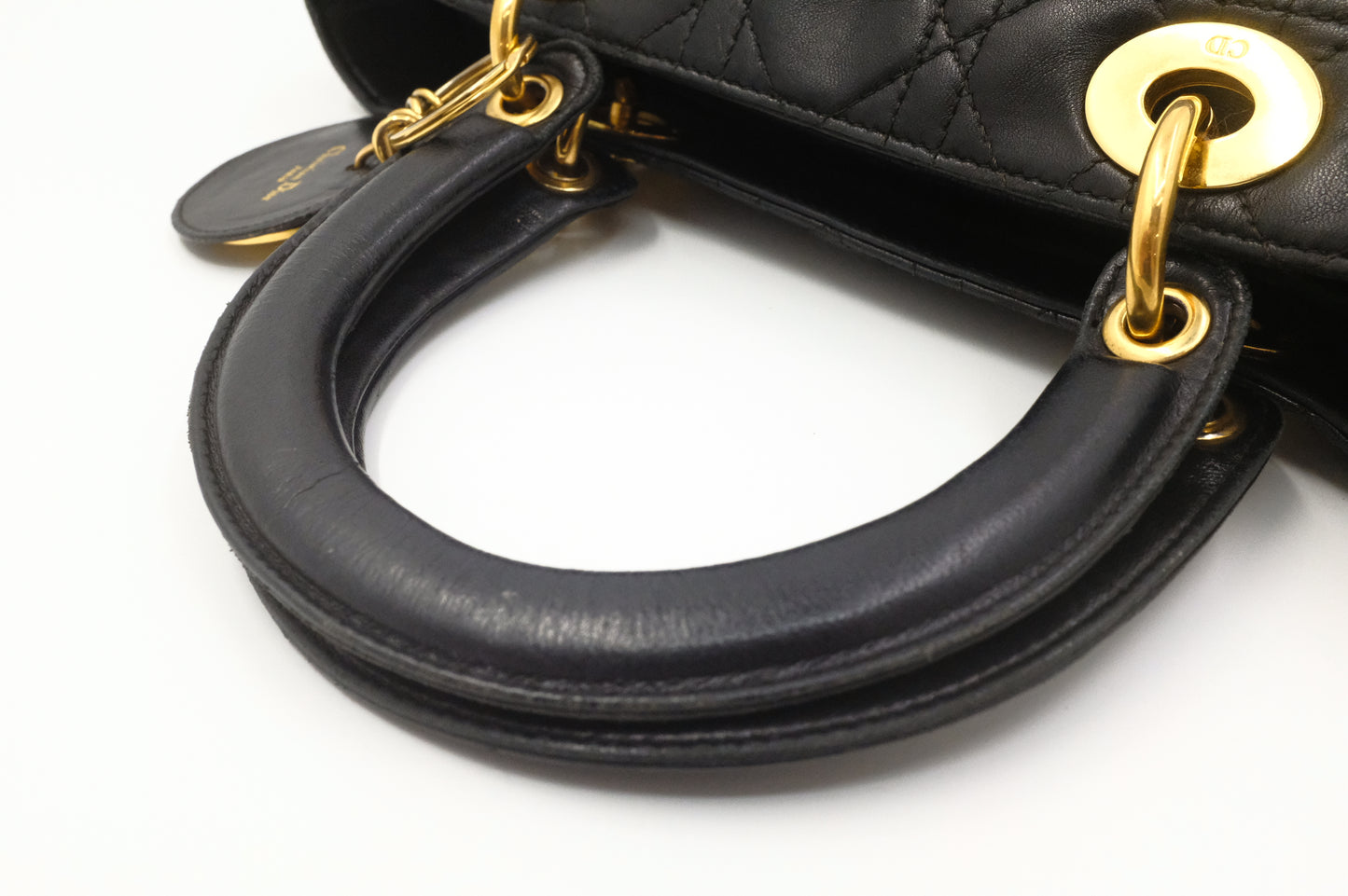 Dior Medium Lady Dior in Black Cannage Leather