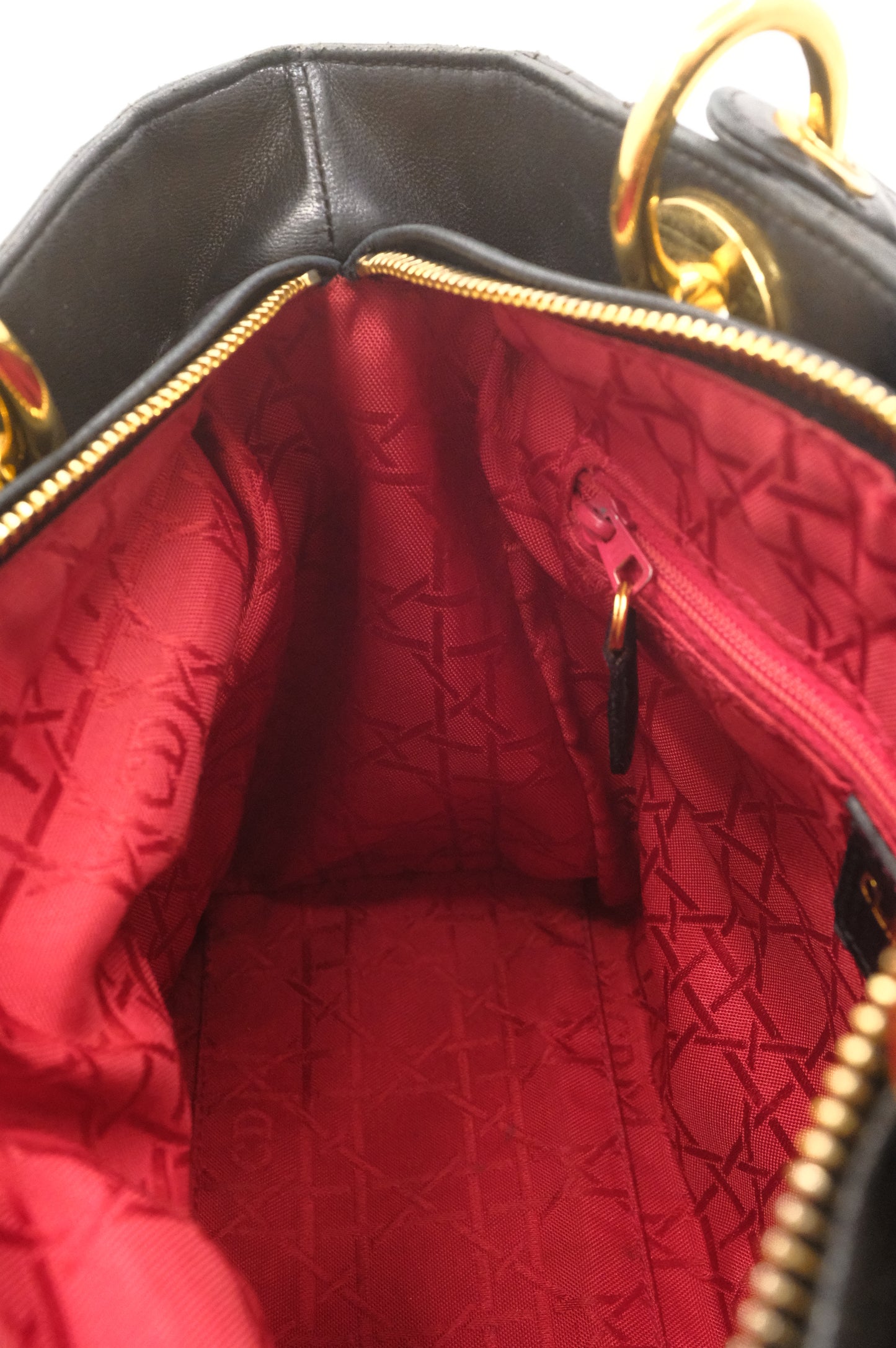 Dior Medium Lady Dior in Black Cannage Leather
