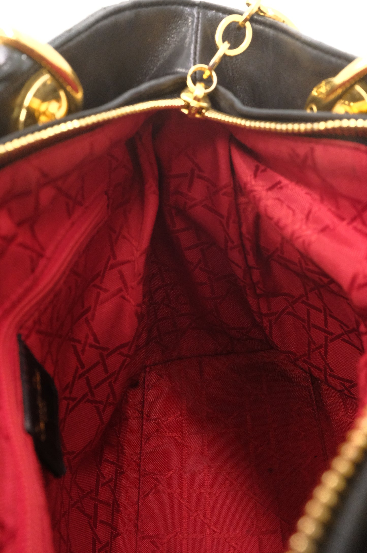 Dior Medium Lady Dior in Black Cannage Leather