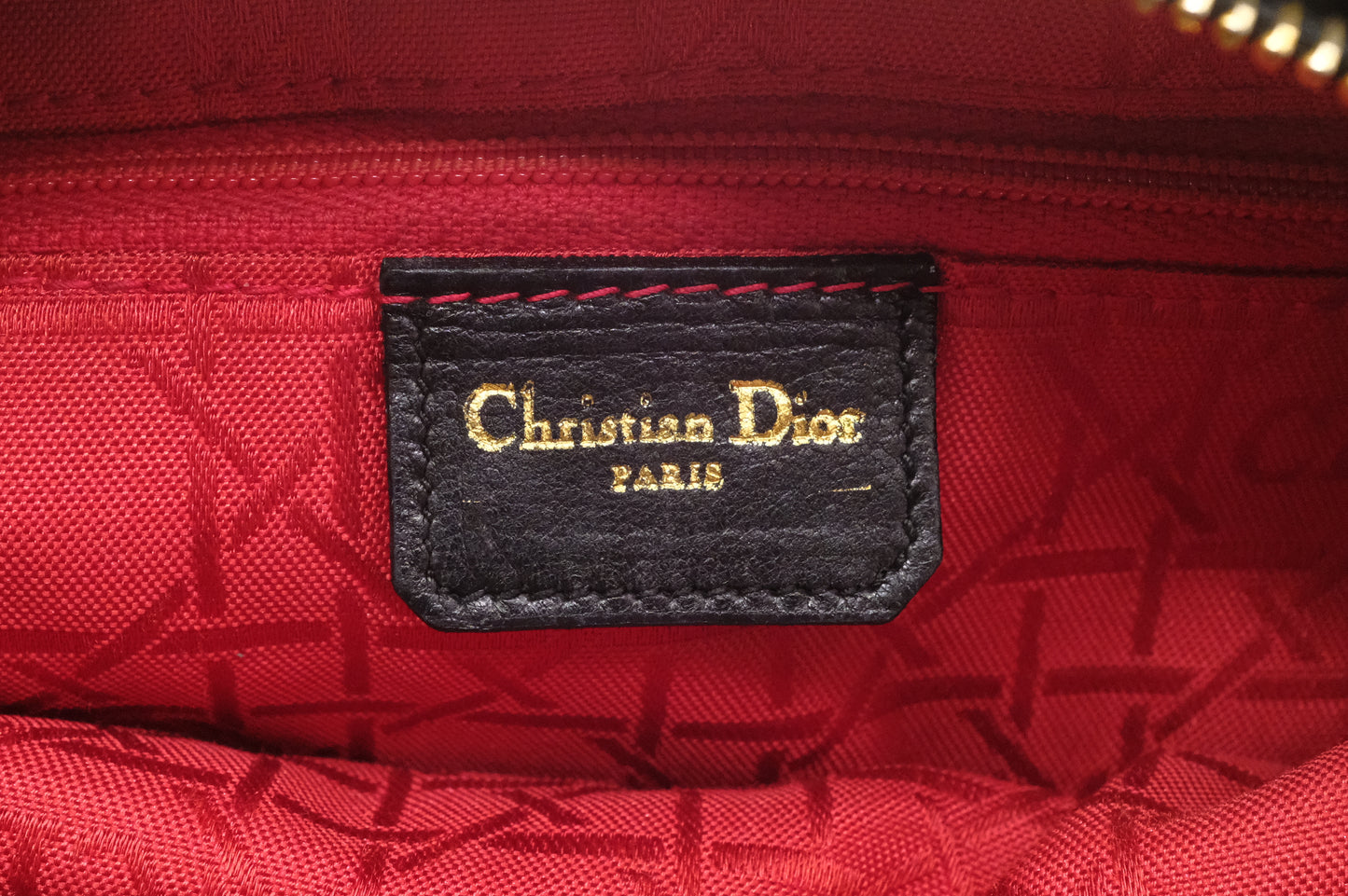 Dior Medium Lady Dior in Black Cannage Leather