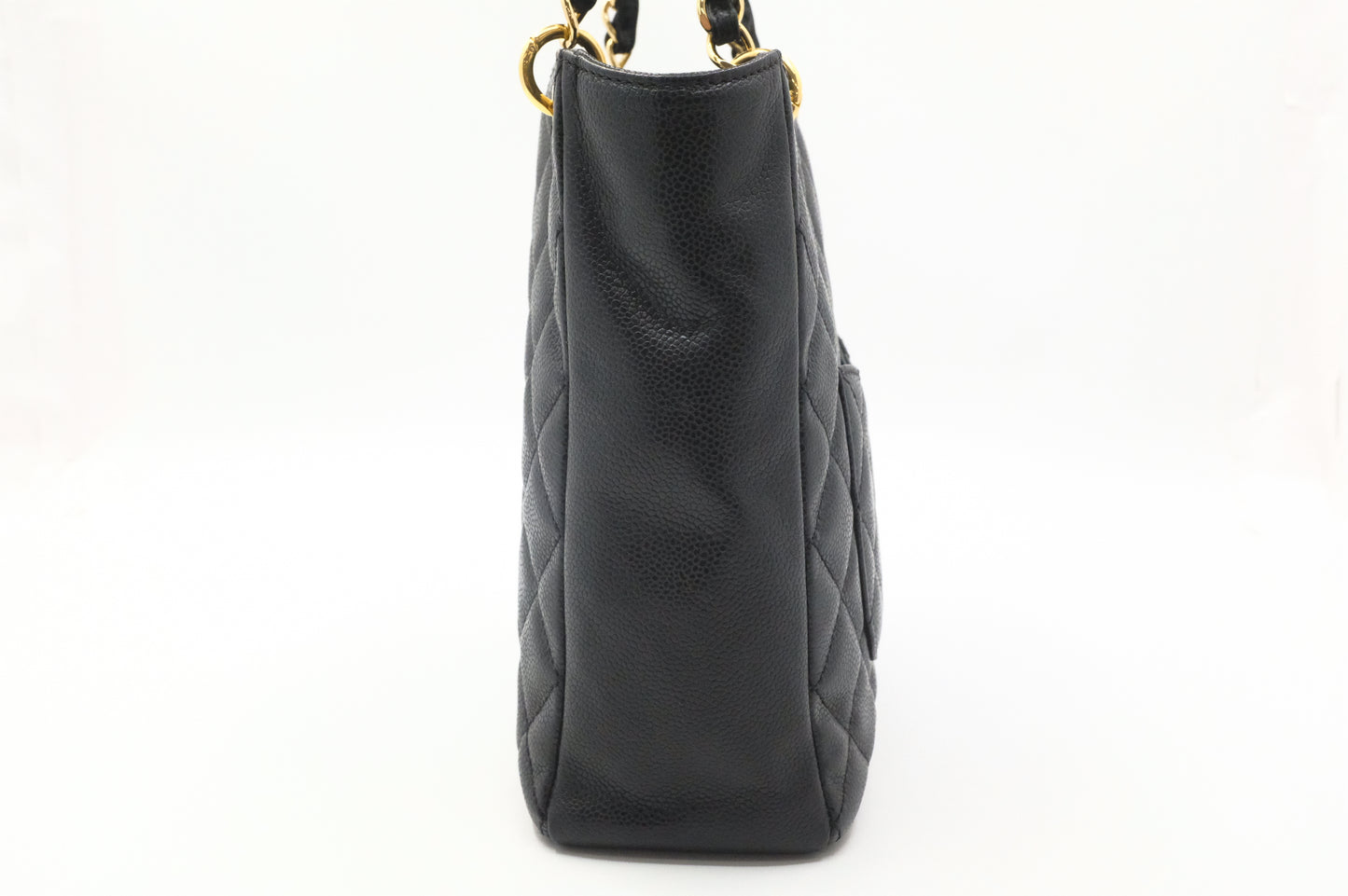 Chanel PST Shoulder Bag in Black Caviar Leather