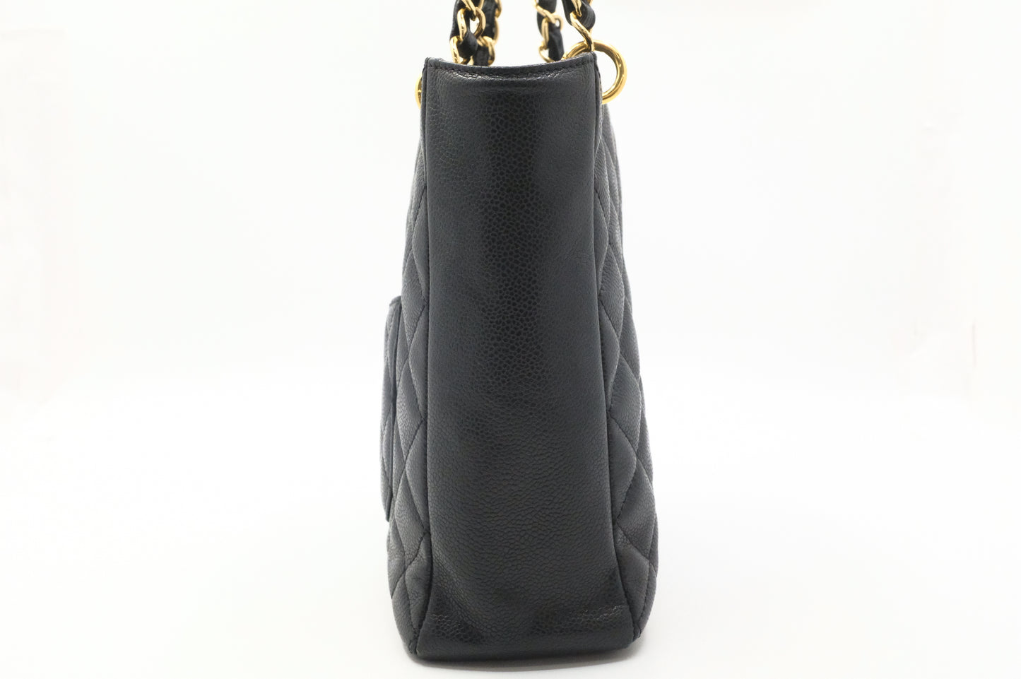 Chanel PST Shoulder Bag in Black Caviar Leather