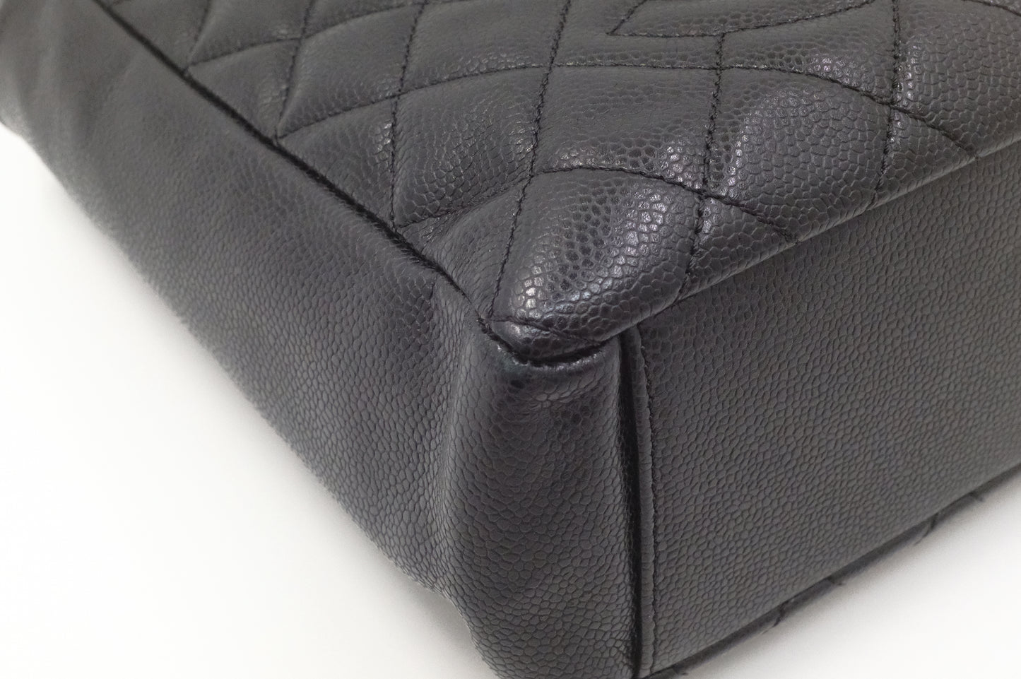 Chanel PST Shoulder Bag in Black Caviar Leather