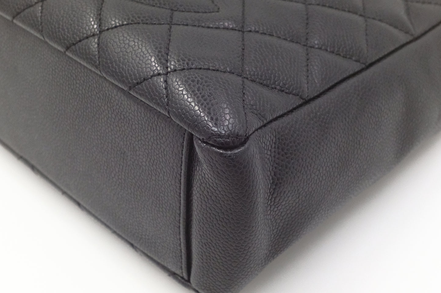 Chanel PST Shoulder Bag in Black Caviar Leather
